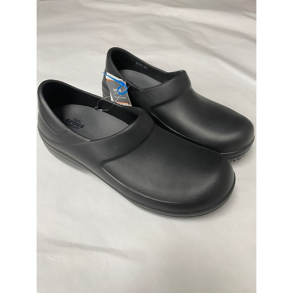 NWT Crocs Women's Work Neria Pro II Clog Black Women's Size 9
